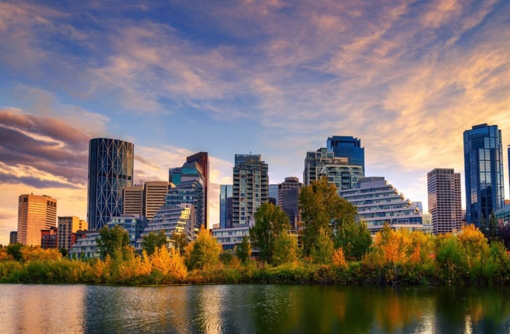 City of Calgary skyline view.