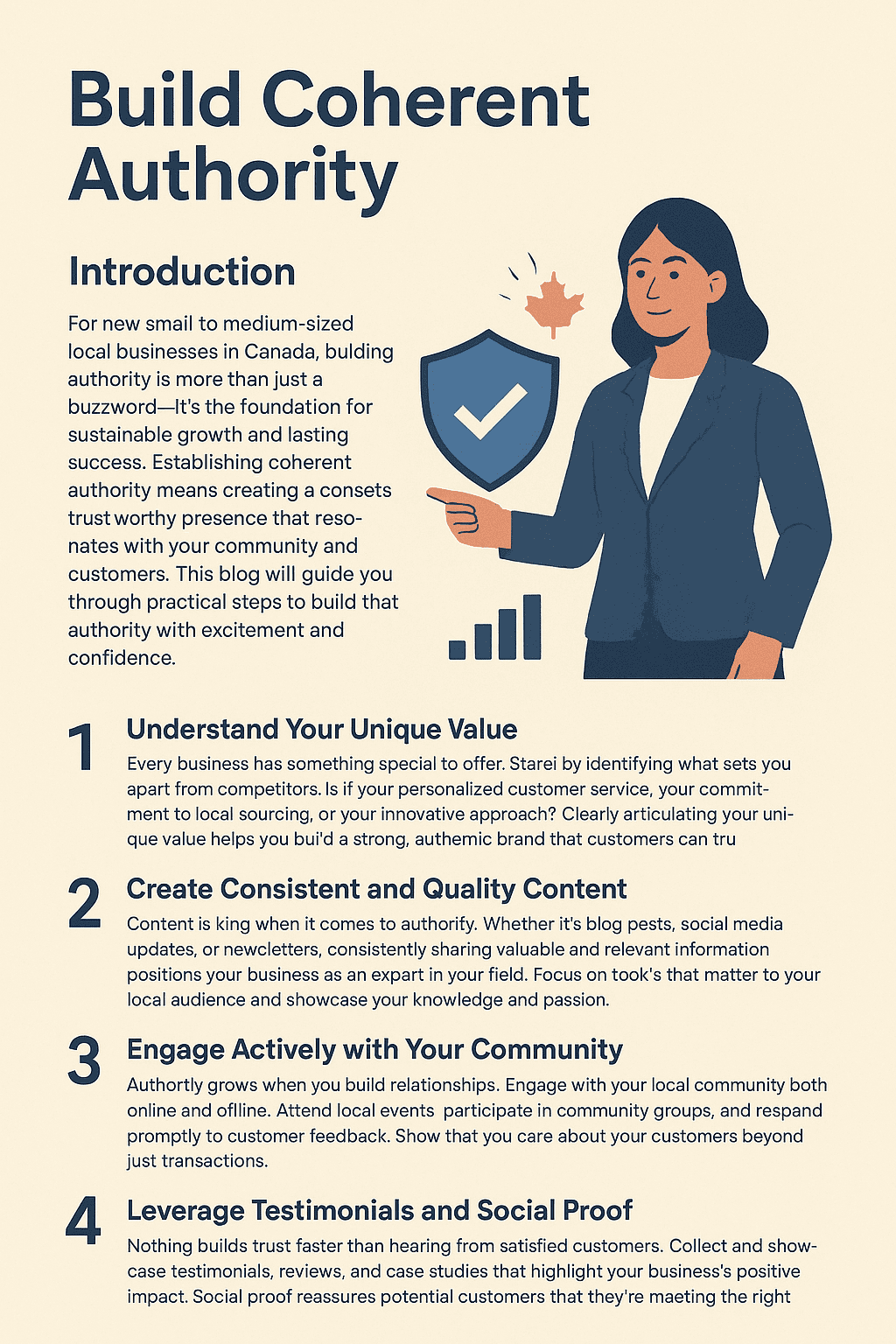 Graphic illustrating Smart Marketing First’s coherent authority building strategy.