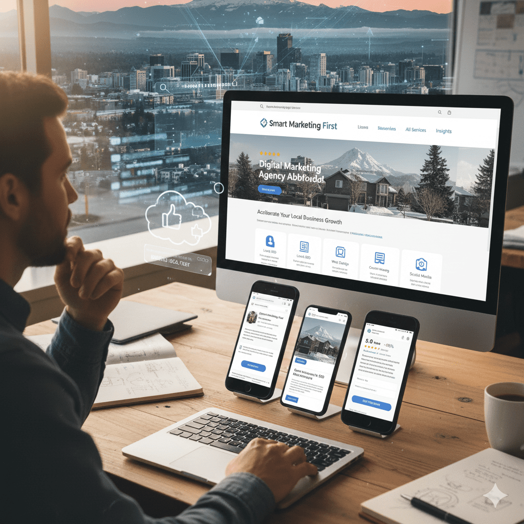 Abbotsford skyline view representing local digital marketing expertise